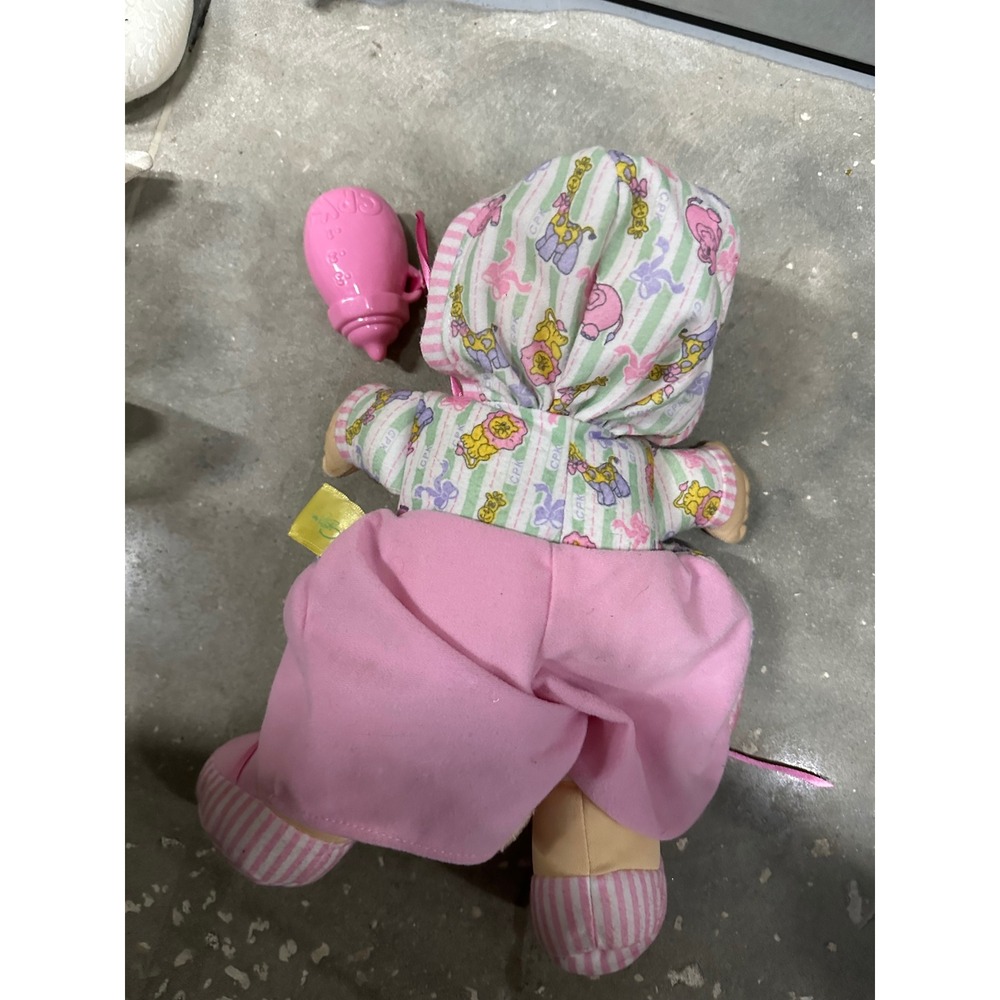 Cabbage Patch Kids Baby Doll Pink Animal Print Outfit with Bottle Accessory - Picture 2 of 3
